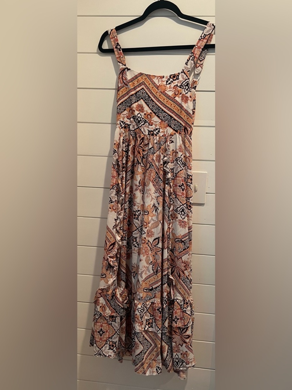 Anthropologie x Abel The Label Pastel Zodiac Boho Paisley Maxi Dress
